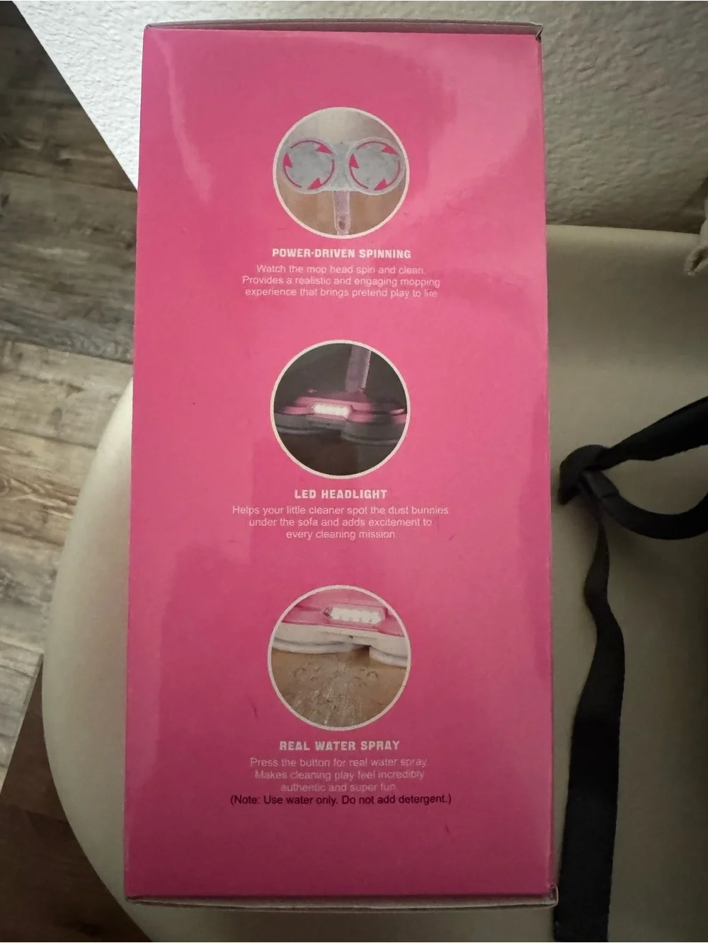 Kids Electric Spin Mop Toy - Pink